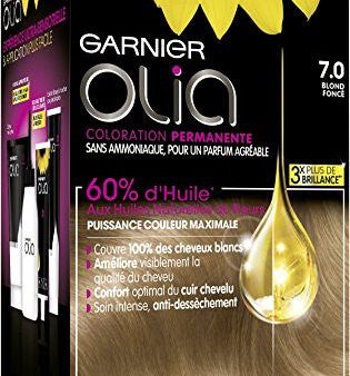 Garnier - Olia - Coloración Permanente al Óleo Sin Amoniaco Rubio - 7.0 Rubio Oscuro Embalaje Deteriorado Online